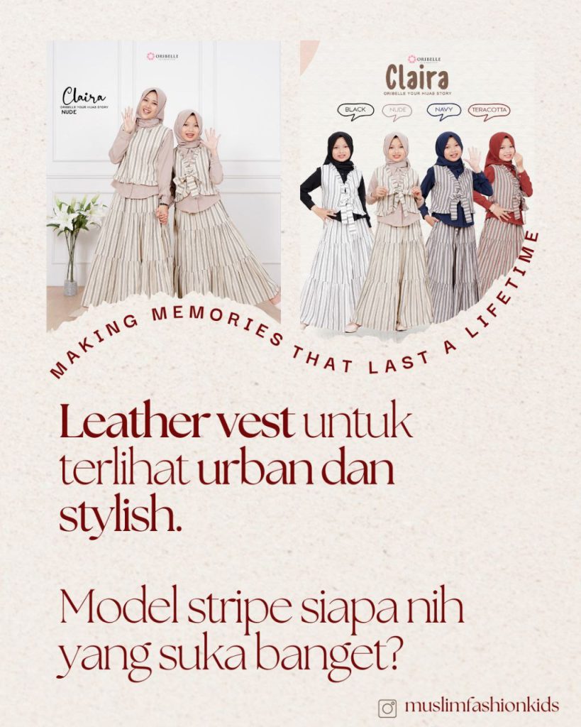 Selain dari katun, leather juga bisa digunakan sebagai bahan pembuatan vest.