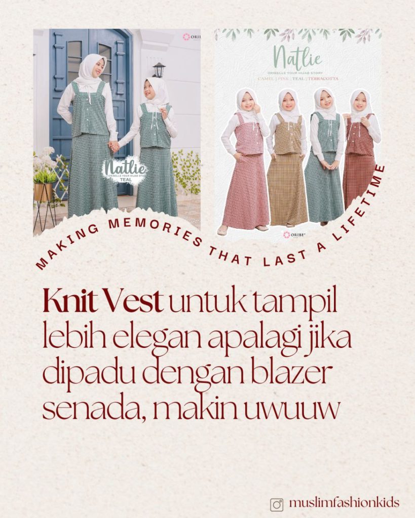 Vest yang lagi trend, adalah knit vest atau vest rajut yang bisa dipakai untuk suasana formal dan non formal.